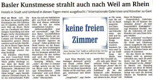 Artikel in der Weiler Zeitung vom 16. Juni 2011